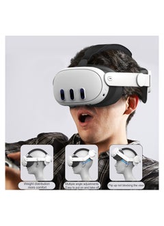 KASTWAVE Adjustable Head Strap for Meta Quest 3, Super Soft and Skin Friendly PU Surface, Elite Strap Replacement, Enhanced Support and Lightweight Design VR Accessories for Meta Quest 3  - Image 2