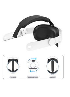 KASTWAVE Adjustable Head Strap for Meta Quest 3, Super Soft and Skin Friendly PU Surface, Elite Strap Replacement, Enhanced Support and Lightweight Design VR Accessories for Meta Quest 3  - Image 3
