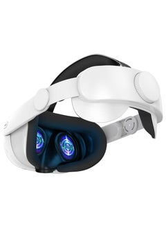 KASTWAVE Adjustable Head Strap for Meta Quest 3, Super Soft and Skin Friendly PU Surface, Elite Strap Replacement, Enhanced Support and Lightweight Design VR Accessories for Meta Quest 3  - Image 1