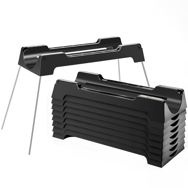 RV Sewer Hose SupportSewer Hose Drain Support Kit9 different heights Works Over Uneven Terrain For Increased DrainageAdapts to a 10ft15ft or 20ft Sewer Hose KitBlack20Ft