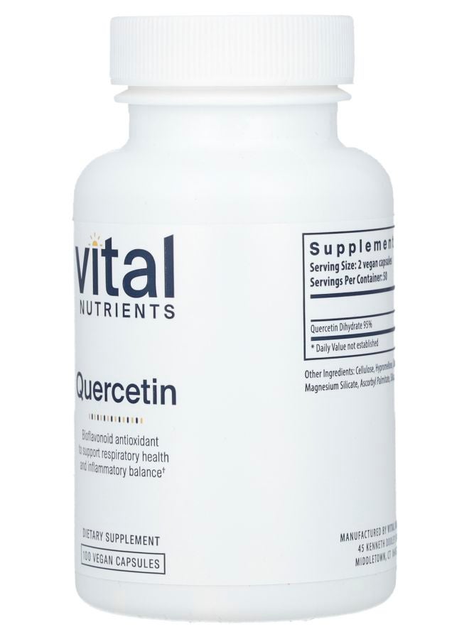 Vital Nutrients Quercetin 100 Vegan Capsules (250 mg per Capsule) - Image 2