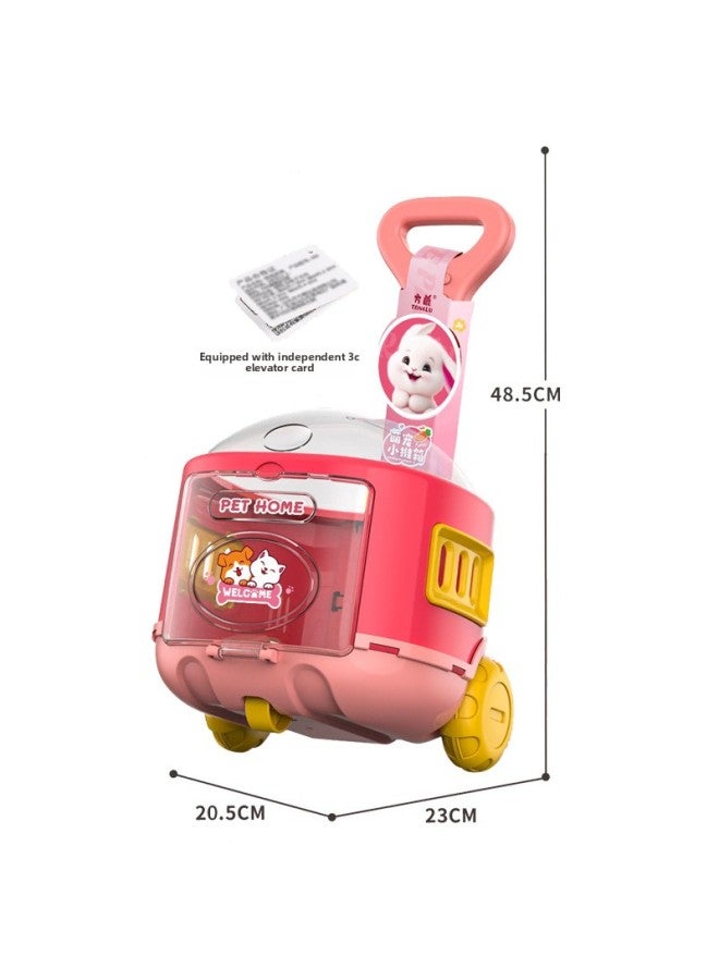 Fanglu Play House Sound Effect Electric Walking Stuffed Rabbit Puppy Kitten Panda Animal Pet Storage Large Push Box-Color:061C, 24 PieCes In 1 Box - Image 2