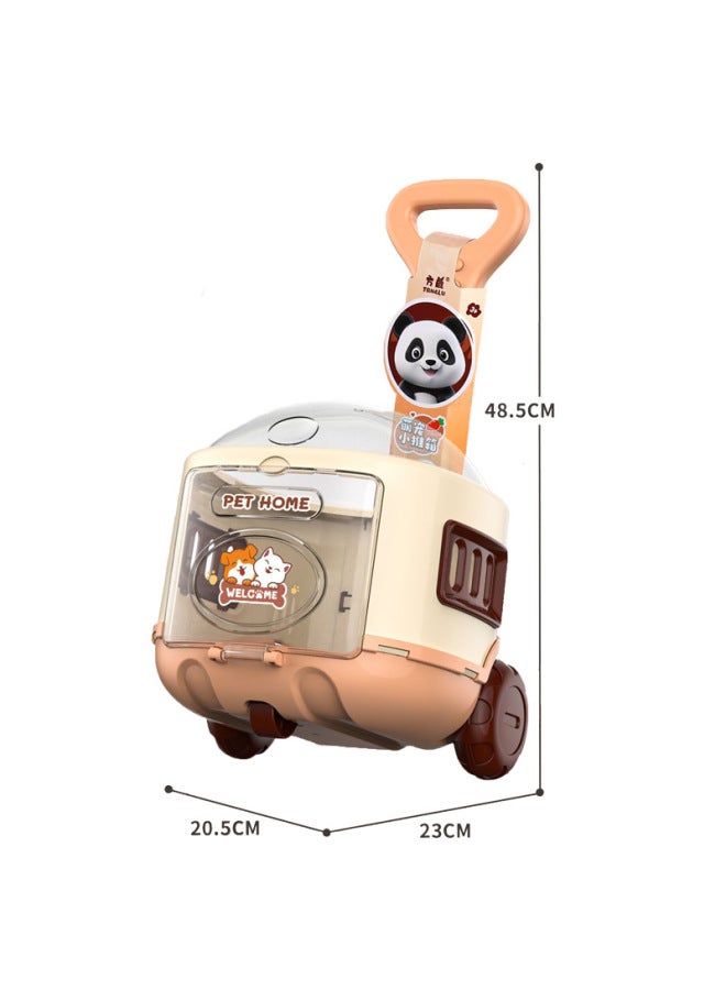 Fanglu Play House Sound Effect Electric Walking Stuffed Rabbit Puppy Kitten Panda Animal Pet Storage Large Push Box-Color:061C, 24 PieCes In 1 Box - Image 4