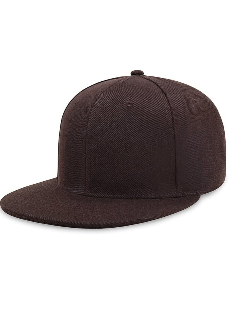 SARAOONT Snapback Flat Bim Hip-hop Hat Baseball Cap - Adjustable Unisex Dad Hat for Running, Workouts, and Outdoor Activities in All Seasons  - Image 1