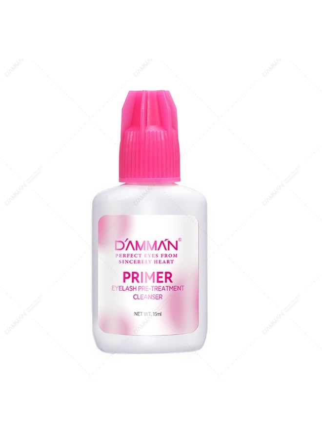 D'AMMA'N DAMMAN Eyelash Primer 15ml Lash Extension Pre-Treatment Cleanser for Professional Eyelash Extensions - Image 1