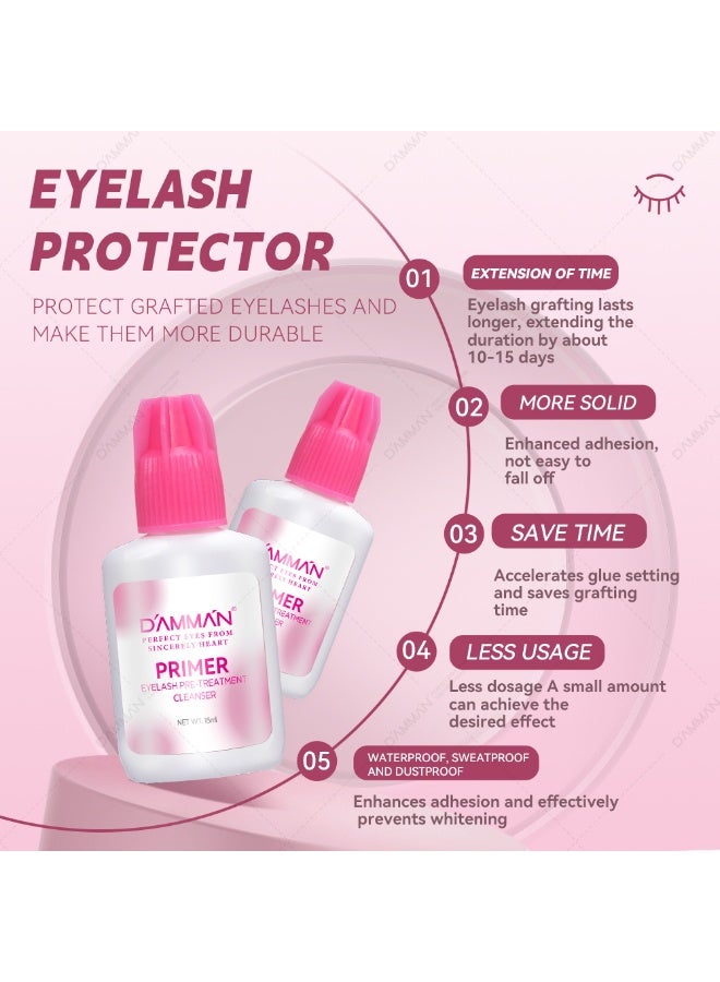 D'AMMA'N DAMMAN Eyelash Primer 15ml Lash Extension Pre-Treatment Cleanser for Professional Eyelash Extensions - Image 5