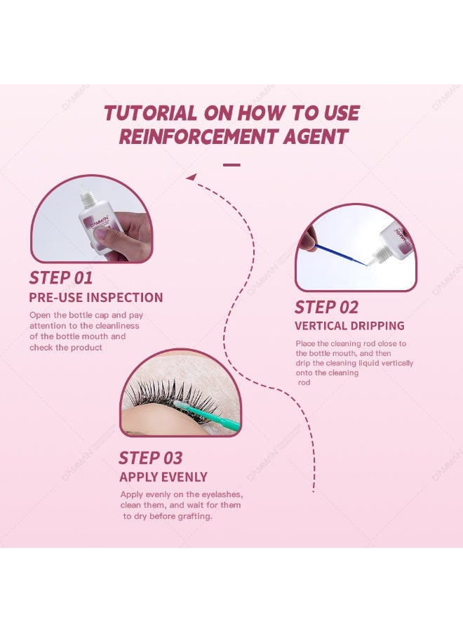 D'AMMA'N DAMMAN Eyelash Primer 15ml Lash Extension Pre-Treatment Cleanser for Professional Eyelash Extensions - Image 2