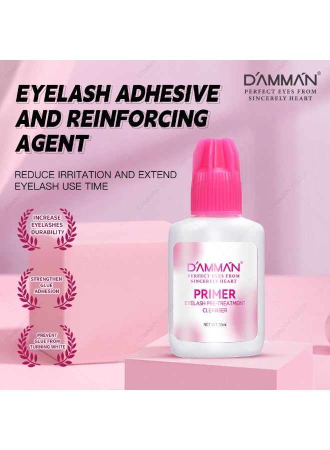 D'AMMA'N DAMMAN Eyelash Primer 15ml Lash Extension Pre-Treatment Cleanser for Professional Eyelash Extensions - Image 3