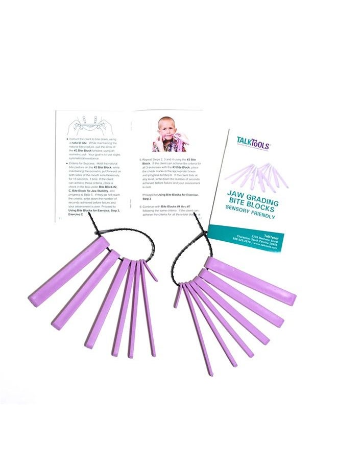 TalkTools Sensory Friendly Bite Blocks- Purple  - Image 2