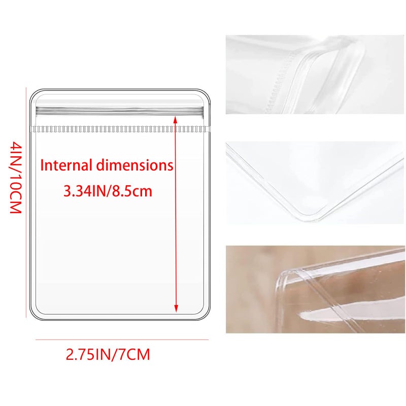 GSXRB PVC Clear Jewelry Anti Oxidation Zipper Bag Antitarnish Plastic Bags for Packaging Jewelry Rings Earrings Transparent Poly Pouchï¼ˆ100pcs 2.75 * 4 INï¼‰ - Image 2