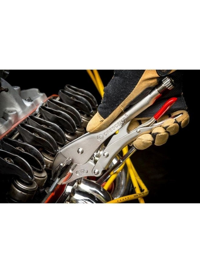 كريسنت زرادية قفل بفك منحني مع قاطع أسلاك فضي 7 بوصة C7CVN-08 - Image 4