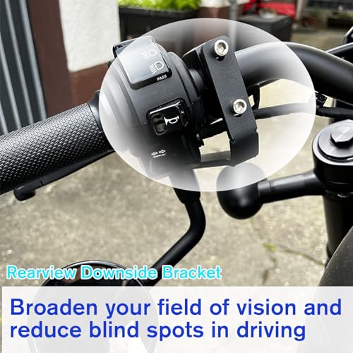 Midimttop Motorcycle fit for Ho&n&da Rebel CMX 250 500 CMX 300 500 17-25 CMX 1100 Rebel 21-25 Handlebar Rear View Side Mirror Rearview Downside Bracket Mount Adapter Clamp Holder Accessories - Image 2