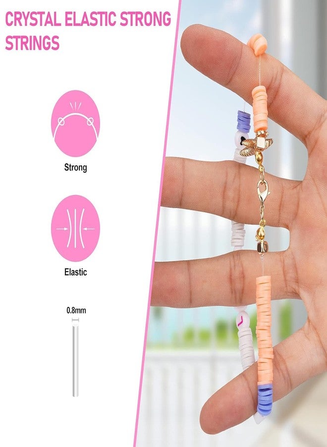 BONDWET Bracelet Making 8mm Set, Clay Beads Kit, Macaron Color Beads for Bracelet Making for Girls Kids, Transparent Kandi/Pony/Letter/Craft/Heart for Girls' Lovely Cute Letter with Unicorn Pendants - Image 5