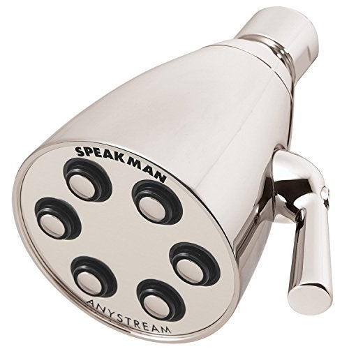 Speakman S-2252-PN Signature Brass Icon Anystream High Pressure Adjustable Shower Head, Polished Nickel - Image 1