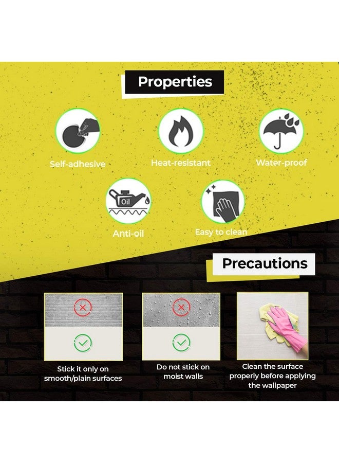 Wolpin Wall Stickers Wallpaper Floral Damask (45 cm x 10 m) Pattern Embossed Beige Flowers Living Room Stylish Decoration Self Adhesive, Beige - Image 4