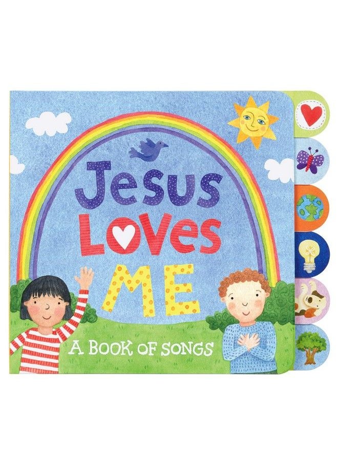 C.R. Gibson Tabside Jesus Loves Me Songs Board Book For Kids By Stephanie Peterson Jones  - Image 1