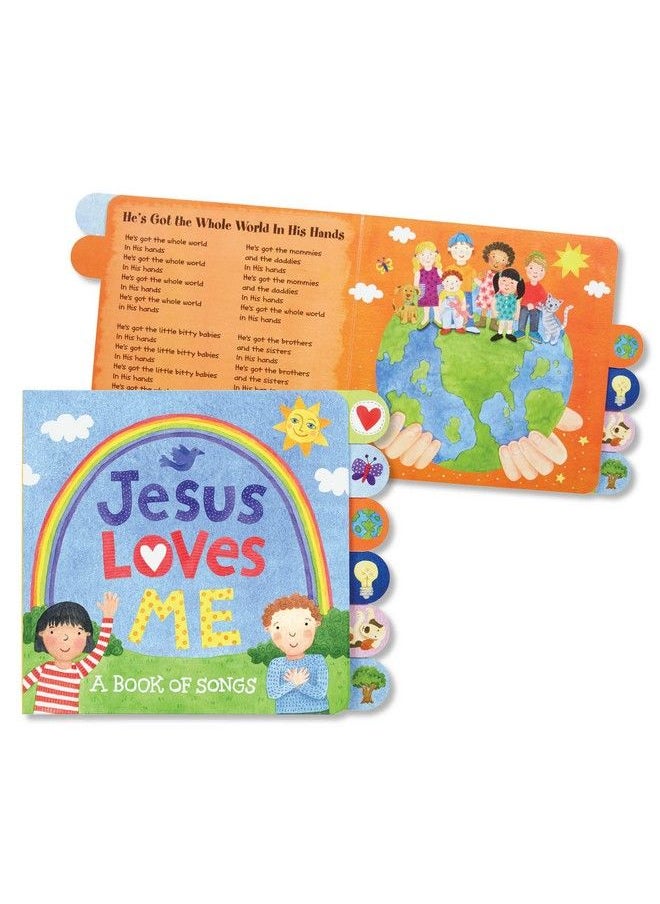 C.R. Gibson Tabside Jesus Loves Me Songs Board Book For Kids By Stephanie Peterson Jones  - Image 5