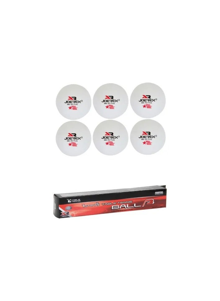 Joerex كرات JOEREX SLICK T.T 1 STAR (6 قطع)