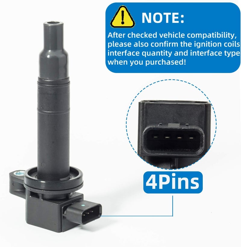 KSU Ignition Coil Pack Compatible with Toyota ECHO 1.5L L4 (2000-2005) - Image 4