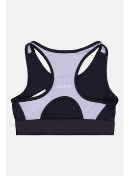 Adidas Kids Girl Sportswear Fit Non-Padded Training Bra, Black Combo  - Image 2