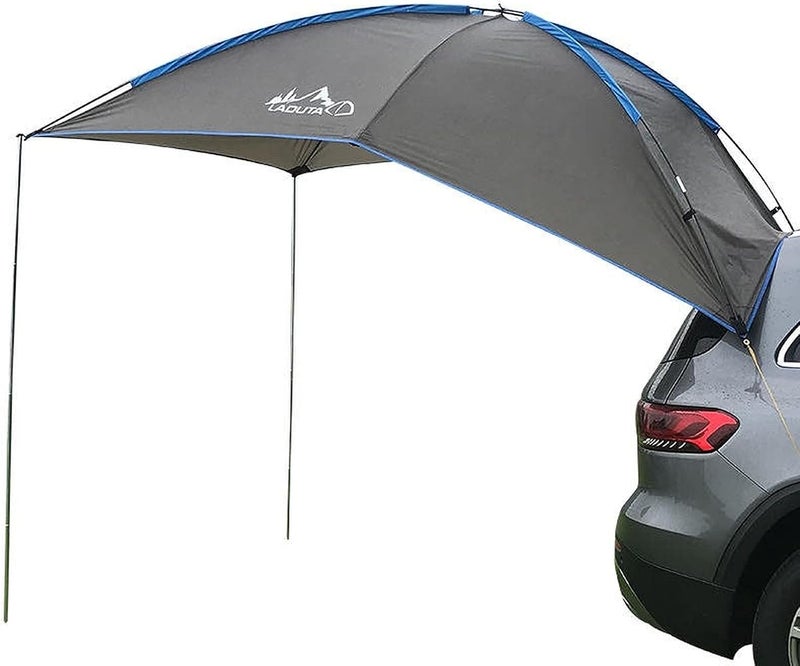 KEAIDO Car Tailgate Tent Awning Pickup Truck Camping Sun Shelter Waterproof Rainfly SUV Minivan Canopy Hatchback Camper Trailer Rooftop (Gray) - Image 1
