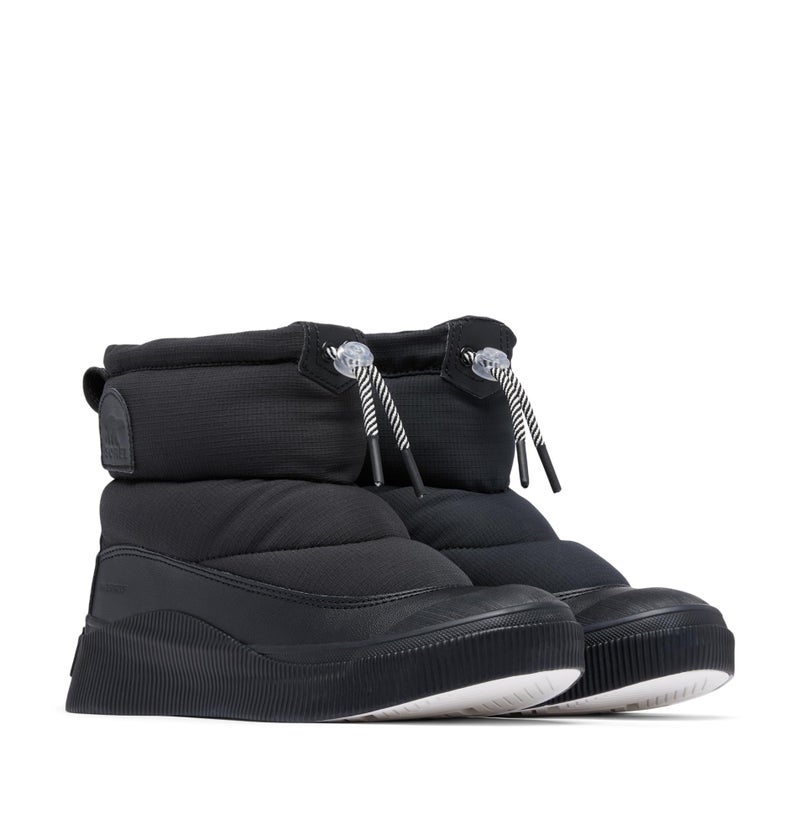SOREL Women's Out N About lV Puffy Waterproof Boot - Black, Chalk - 9 - Image 3