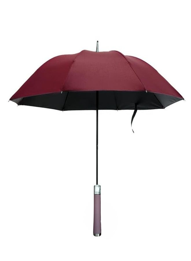 KWER مظلة KWER نيويورك ذاتية الفتح، توفر حماية من الأشعة فوق البنفسجية، مناسبة للجنسين، للاستخدام في المطر، والرياح الموسمية، وأشعة الشمس، ومقاومة للرياح. مظلات أوتوماتيكية للرجال والنساء | غطاء للسفر | موديل 03 أحمر - Image 1