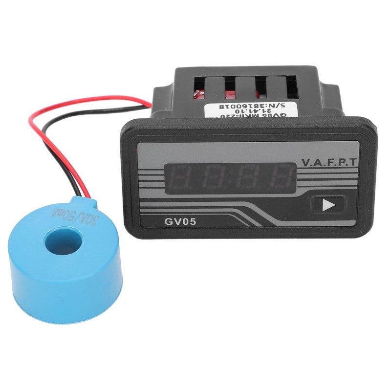 Digital Generator Frequency Meter GV05 Plastic - Corrosion Resistant Waterproof Digital Voltmeter Module for Voltage Frequency Current Power Running Time Measurement - Image 1
