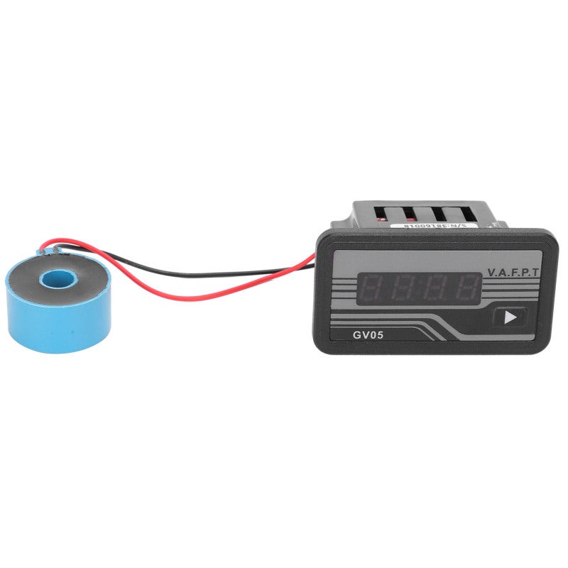 Digital Generator Frequency Meter GV05 Plastic - Corrosion Resistant Waterproof Digital Voltmeter Module for Voltage Frequency Current Power Running Time Measurement - Image 2