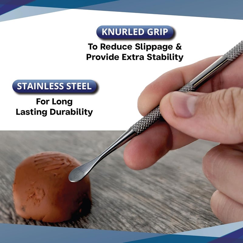 SE 12-Piece Stainless Steel Wax Carvers Set - Versatile Sculpting Tools for Modeling and Shaping - Image 2