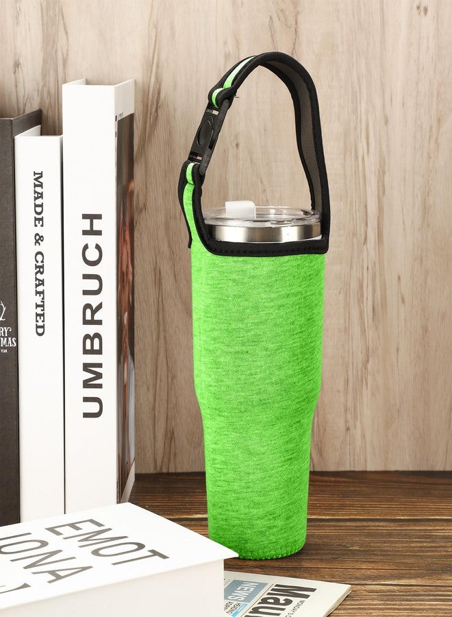 Lauwell 6 Pieces 30oz Tumbler Carrier Holder Pouch with Shoulder Strap Reusable Cup Holder Pouch Neoprene Insulator Cup Sleeve Cover Drinks Sleeve - Image 5