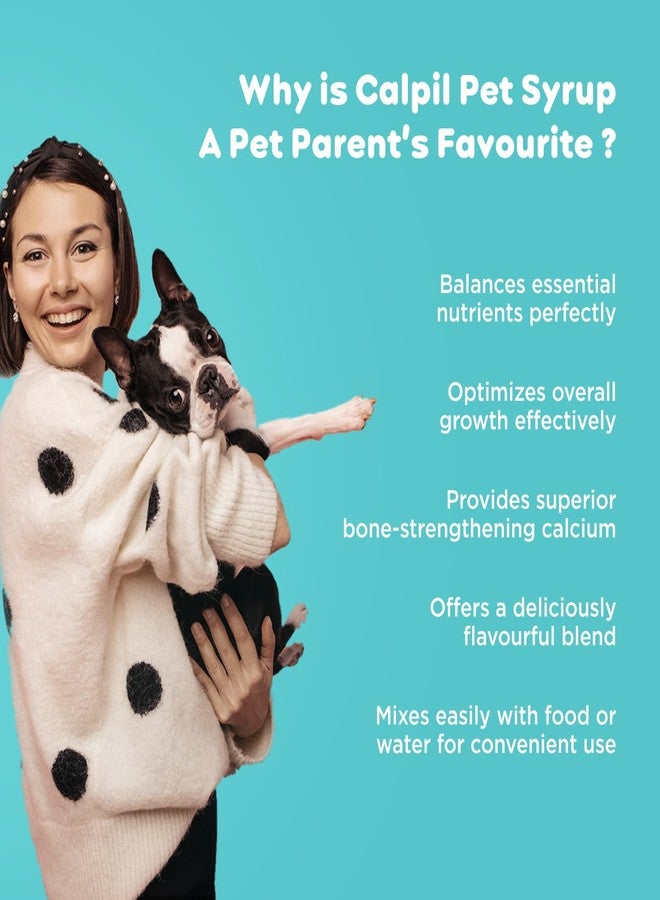 Pil Calpil Pet Syrup for Dogs & Cats | Multivitamin Syrup for Healthy Skin, Stronger Bones & Faster Growth | Nutritional Supplement with Vitamins & Minerals (200ml Each, Pack of 2) - Image 2