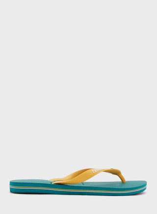 Logo Detail Thong Flip Flops