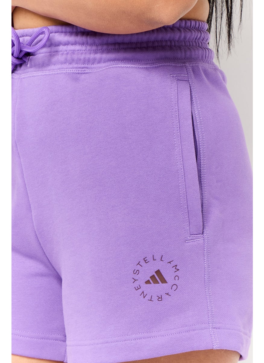 Adidas Adidas by Stella McCartney Women Sportswear Fit Outdoor Shorts, Purple  - Image 3