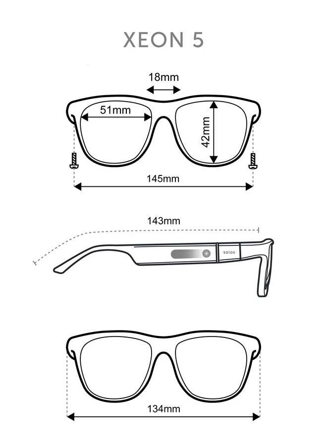 solos smartglasses - XEON 5 SMARTGLASSES | SOLOS AIRGO™ 3 -color brown-mart Glasses for iPhone and Android. Chat GPT personal assistant. Solos multi language group translate. AI coach. Whisper® Technology.  Whisper® Messeges & Events. Up to 10 hours battery life. BT 5.2 an BLE Wireless. ~ 33ft in open space. - Image 1