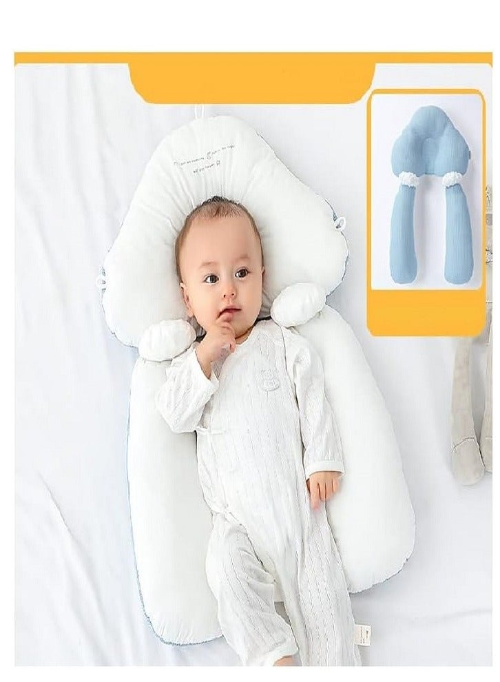 McDou Baby Pillow, Anti-Startle Pillow Sleeping Pillow, Head Shaping Pillow, Memory Foam Head and Neck Support, Portable Machine Washable, Detachable shaping Pillow for 0-36 Months Infant - Image 3