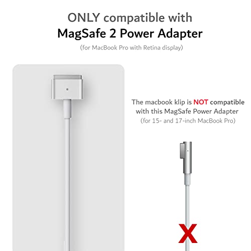 TUDIA [Klip 4Pcs Snap On Charging Cable Cord Saver Protector Compatible with MacBook Magsafe 2 Power Adapter - Blue & Green - Image 2
