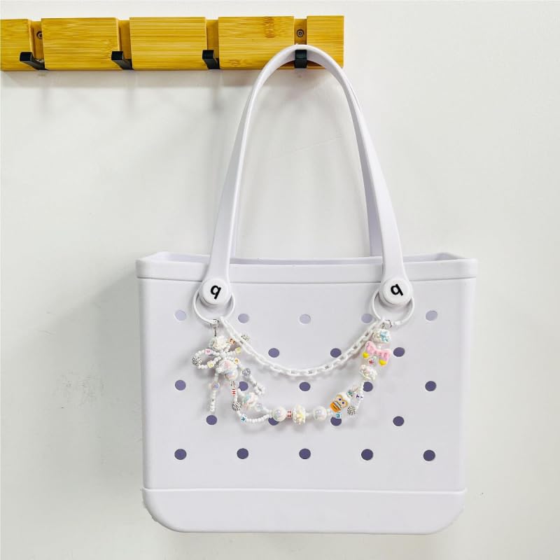 QTMY Beaded Chain Bag Charms for Bogg Bag Accessories Rubber Beach Bag, Boho Purse Charms,1037 - Image 4