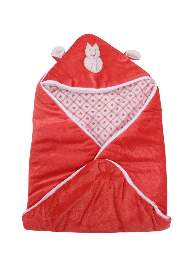 First Trend Baby Blanket Cum Sleeping Sack for Babies (Red) - Image 1