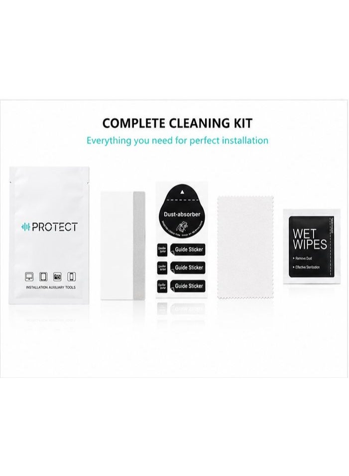 Protect Professional Cleaning & Installation Kit Pack of 25 Sets | Screen Protector Application Tools | Camera Lens Cleaning Kit | Microfiber Cloth, Wet Wipes, Dust Absorber, Guide Stickers & Squeegee - Image 2