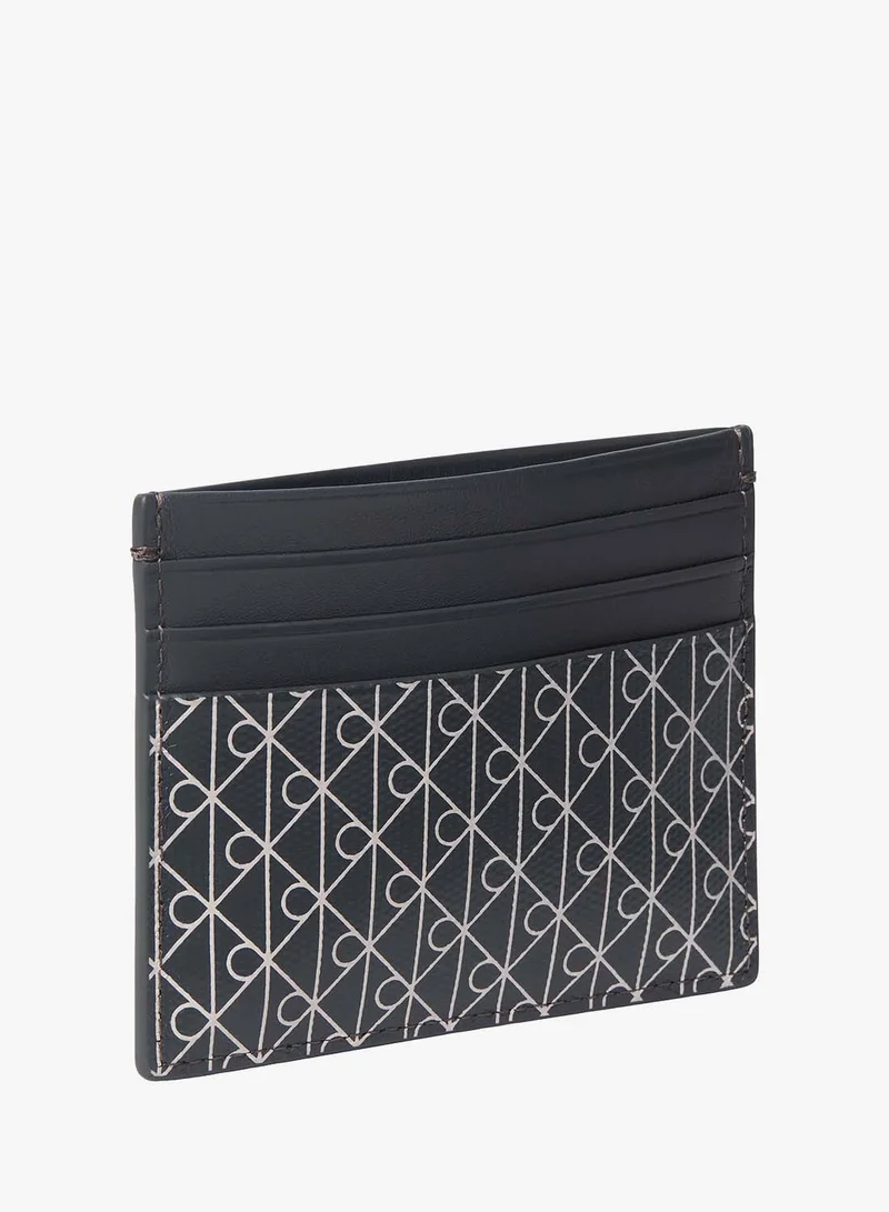 CALVIN KLEIN Coated Emblem Print Card Holder