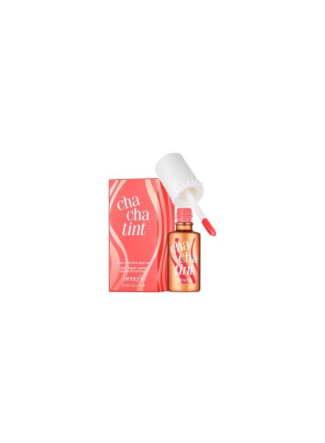Benefit Cha Cha Tint Lip & Cheek Stain – Mango Tint, Long-Lasting Liquid Blush & Lip Color - Image 1