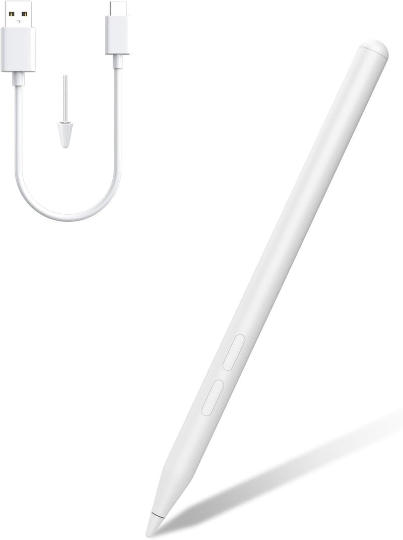 tesha Rechargeable MPP 2.0 Tilt Stylus Pen for ASUS, 4096 Pressure Sensitivity, Palm Rejection, Compatible with ASUS Zenbook Vivobook, HP, Surface Pro, DELL, Ideal for Drawing & Note-Taking - Image 1