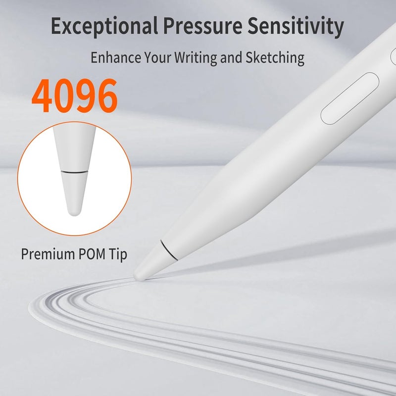 tesha Rechargeable MPP 2.0 Tilt Stylus Pen for ASUS, 4096 Pressure Sensitivity, Palm Rejection, Compatible with ASUS Zenbook Vivobook, HP, Surface Pro, DELL, Ideal for Drawing & Note-Taking - Image 3