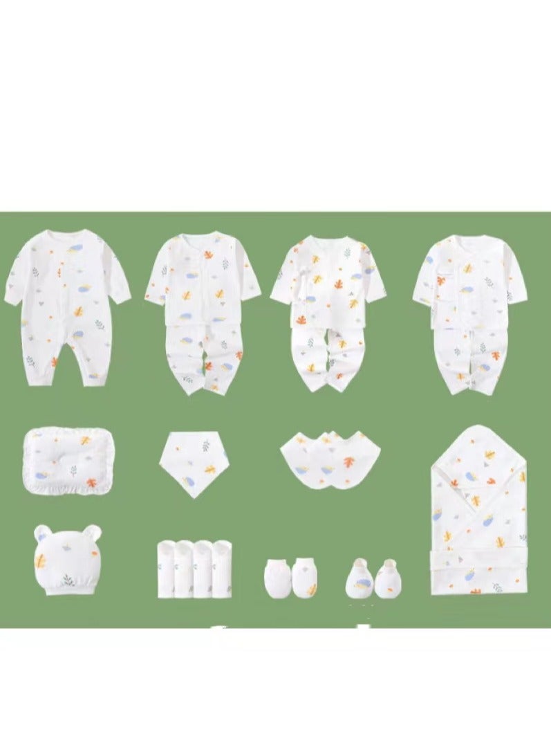 KUYING 22 Pieces Baby Gift Box Set, Newborn White Clothing And Supplies, Complete Set Of Newborn Clothing Thermal insulation  - Image 2