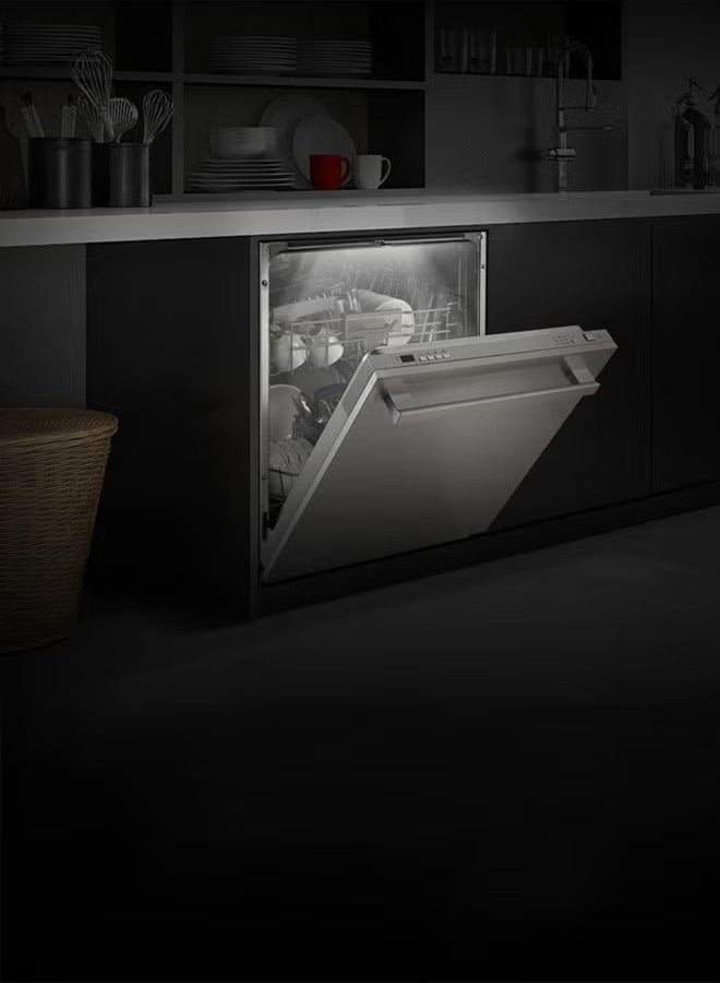 Arrow Dishwasher - 15 Functions - 8 Programs - LED Display - Quiet 49dB - Automatic Door Opening, Child Lock - Stainless Steel Interior - Dual Zone Wash | Model - RO-15DWGS - Image 5