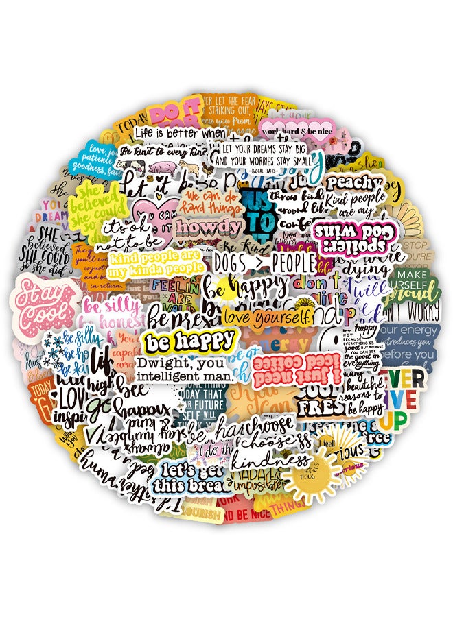 إسكدنيا 100 قطعة ملصقات كلمات ملهمة لملصقات اقتباس تحفيزية للمراهقين والكبار ملصق الفينيل الإيجابي العصري لزجاجات المياه كتاب الكمبيوتر المحمول - Image 2