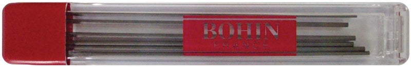 Bohin Mechanical Chalk Pencil Refill 6/Pkg-Grey - Image 3