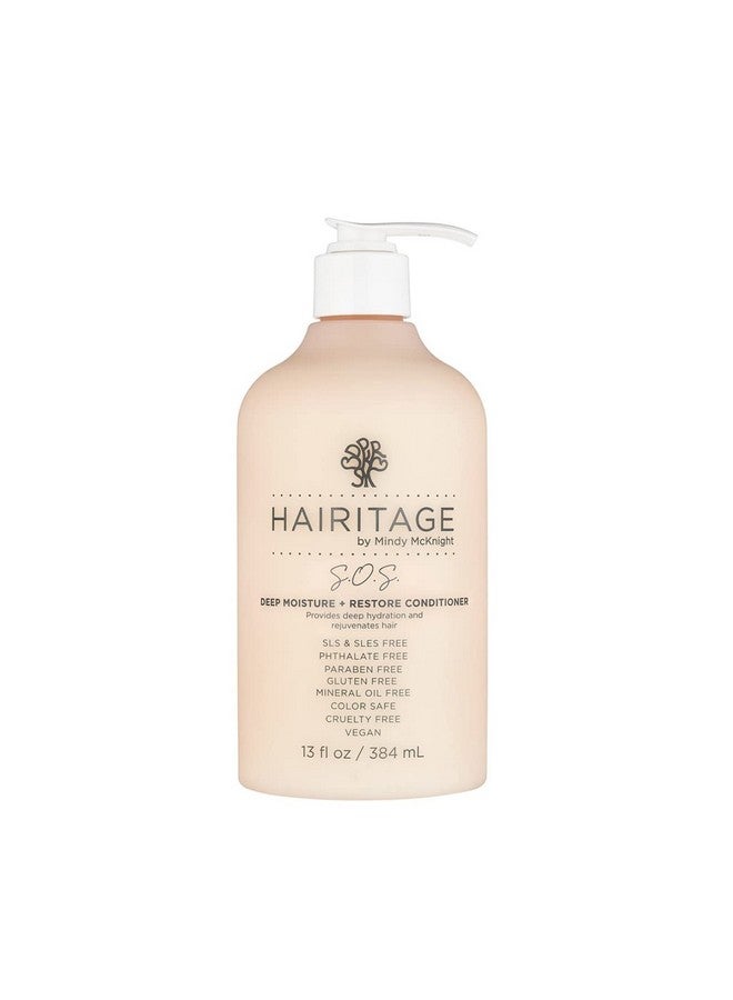 Hairitage بلسم S.O.S. Deep Moisture نباتي وخالٍ من القسوة؛ اشتريه من Balanced Beauty، لدينا عبوات صديقة للبيئة!! 13 أونصة سائلة (عبوة واحدة) - Image 2