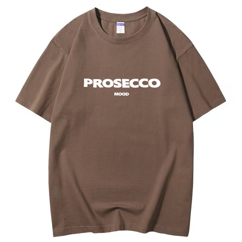 2024 Selling American Letter Printed T-Shirt 220G Women'S Pure Cotton Round Neck Loose Short-Sleeved Top - Image 2
